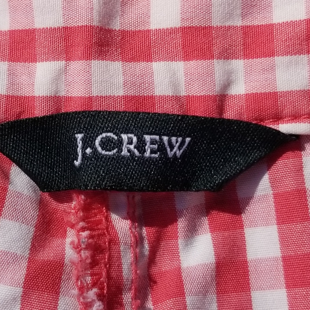 J.Crew Sonoma Gingham sz 8 red and white shorts - Picture 4 of 8